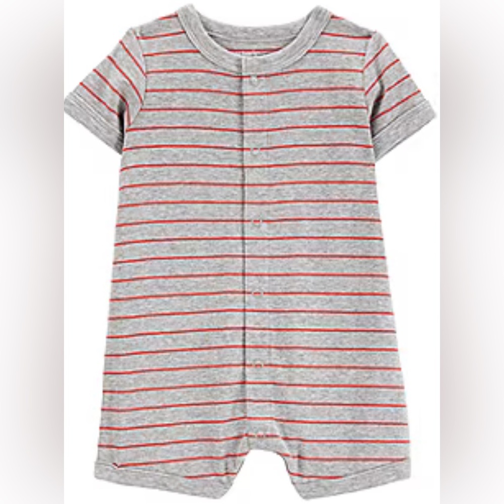 Carter’s Baby Boys Short Sleeve One Piece Romper Size 24 Months New With Tags